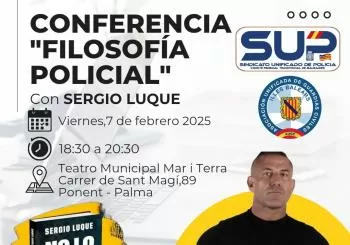 Conferencia FILOSOFÍA POLICIAL con SERGIO LUQUE en BALEARS