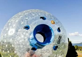 Zorb Inflatable Ball Ride from Mount Ngongotaha in New Zealand en Rotorua