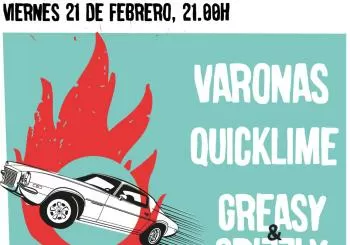 CONCIERTO VARONAS + QUICKLIME + Greasy & Grizzly EN WURLITZER BALLROOM en Madrid