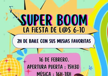 La super Boom - Fiesta para l@s 6-10 años en Barcelona
