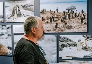 Exposición interactiva sobre Antártida por Sergei Potetiunin en Girona