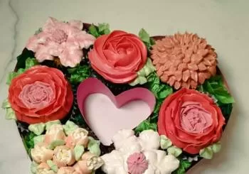 Curso de cupcakes florales de La Pastelera Rosa a Madrid