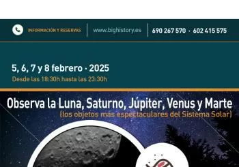 Observa la Luna, Saturno, Júpiter, Venus y Marte, los objetos más espectaculares del Sistema Solar en Aras de los Olmos