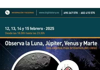 Observa la Luna, Júpiter Venus y Marte, los objetos más brillantes del cielo nocturno en Aras de los Olmos