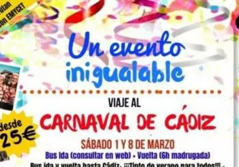 8 de marzo - Viaje al carnaval de Cádiz 2025