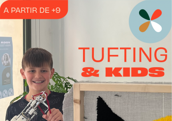 Tufting & Kids- pequeño tapiz en Barcelona