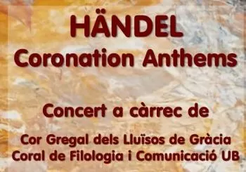 Händel. Coronation Anthems en Barcelona