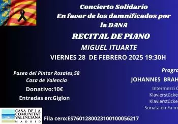 Concierto Solidario en Favor de los Damnificados por la Dana(5) en MADRID