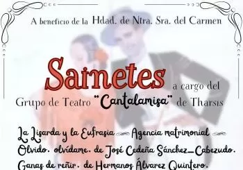 SAINETES. A BENEFICIO DE LA HERMANDAD Nª SEÑORA DEL CARMEN. TRIGUEROS en HUELVA
