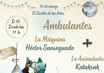 LA MÁQUINA. Héctor Sansegundo + LA ANIMALADA. Katakrak. EL JARDÍN DE LAS ARTES. Parque Deportivo Ebro en Zaragoza