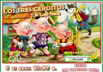 Los Tres Cerditos y el Lobo Feroz - TUDELA en NAVARRA