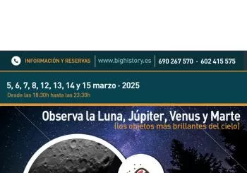 Observa la Luna, Júpiter Venus y Marte, los objetos más brillantes del cielo nocturno en Aras de los Olmos