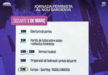 Dinar Jornada 1 de març (NO MIXTE) en Barcelona