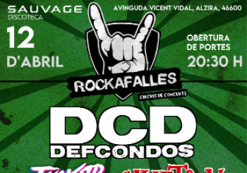 Festival Rockafalles en Alzira Valencia - 12 Abril
