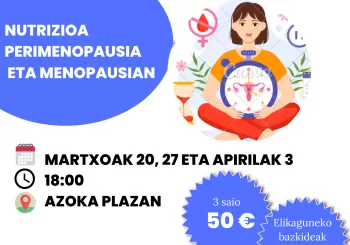 Nutrizioa perimenopausia eta menopausian en Azpeitia