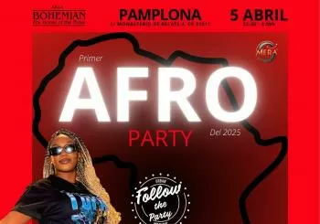 Sábado 5/4/2025 22:30 H AFRO PARTY en Pamplona