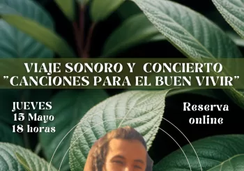 Concierto de Lucas Melean Canciones el Buen vivir en Barcelona