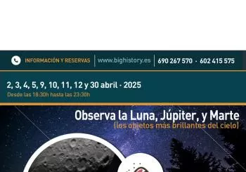 Observa la Luna, Júpiter y Marte, los objetos más brillantes del cielo nocturno en Aras de los Olmos