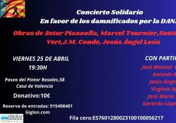 Concierto Solidario en Favor de los Damnificados por la Dana(9) en MADRID