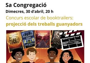 CONCURS ESCOLAR DE BOOKTRAILERS: PROJECCIÓ DELS TREBALLS GUANYADORS en sa pobla