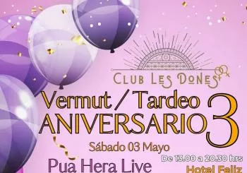 VERMUT/ TARDEO 3 ANIVERSARIO CLUB LES DONES en PALMA DE MALLORCA