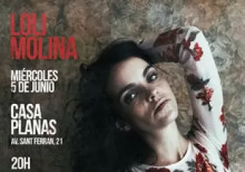 Loli Molina en concierto en Mallorca, en Casa Planas. En Palma de Mallorca