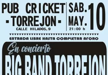 Concierto Big Band Torrejón en Pub Cricket 10-5-25 21h en MADRID