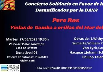Concierto Solidario en Favor de los Damnificados por la Dana(10) en MADRID