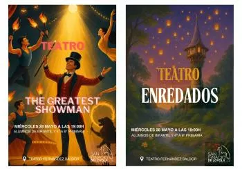 ENREDADOS y SHOWMAN Teatro Extraescolar 28-mayo en MADRID
