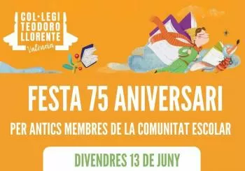 Festa 75é Aniversari CEIP Teodoro LLorente - Antics membres de la comunitat escolar en Valencia