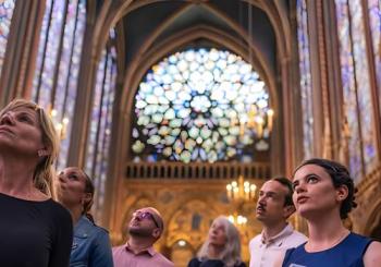 Notre Dame's Island with Sainte Chapelle and Marie Antoinette's prison en Paris