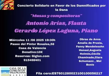 Concierto Solidario en Favor de los Damnificados por la Dana(13) en MADRID