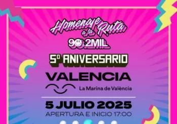 Homenaje a la Ruta 90's & 2MIL Valencia 2025 en Valencia