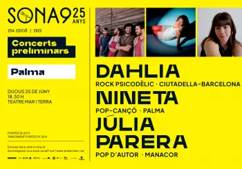 25a edició del concurs SONA9 de música emergent - CONCERTS PRELIMINARS en BALEARS