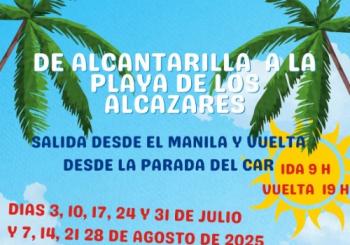 Autobús desde Alcantarilla a la Playa de Los Alcázares 2025 en MURCIA
