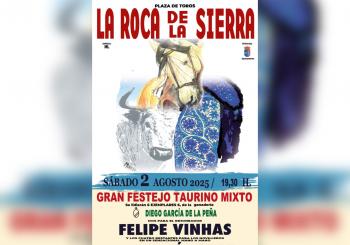 Novillada mixta sin picadores en la roca de la sierra el 2 de agosto