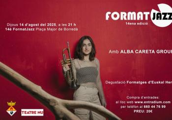 FORMATJAZZ amb Alba Careta Grup i degustació de formatges d'Heuskal Erria en Borredà