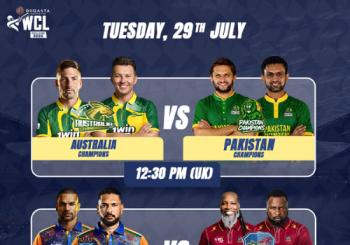 Double Match: Australia vs Pakistan & India vs West Indies - World Championship of Legends en Leicester