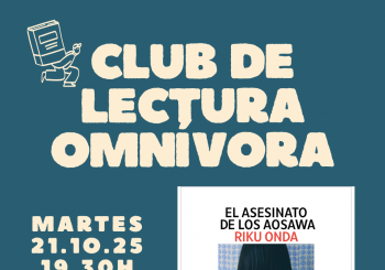 Club de lectura omnívora. El asesinato de los Aosawa, de Riku Onda en Madrid