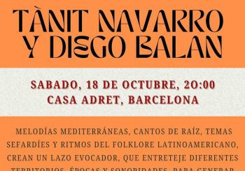 Tànit Navarro y Diego Balan en Casa Adret Barcelona