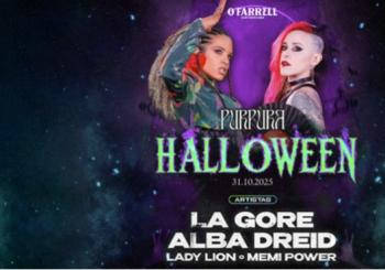 Púrpura Halloween en San Fernando