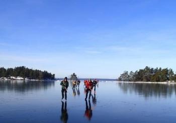 Introduction to Ice Skating on Natural Ice in Stockholm Sweden
