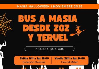 BUS ZGZ-TRL-MASIA HALLOWEEN IDA Y VUELTA en Sot de Ferrer