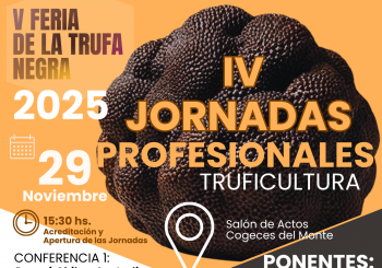 IV Jornadas Profesionales de truficultura. Sábado, 29 de Noviembre en Cogeces del Monte