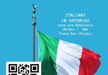 Cena pre natalizia Italiani in Asturias en Gijón