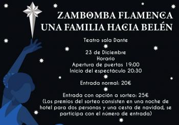 Zambomba flamenca una familia hacía belén en Palma de Mallorca