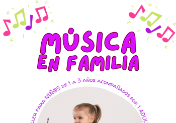 Taller de Música en Familia 1-3 años (metodología Estimúsica) en Madrid