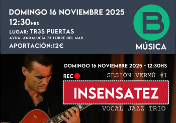 INSENSATEZ - TERRAZA STUDIO - Jazz Vocal trio en Torre del Mar