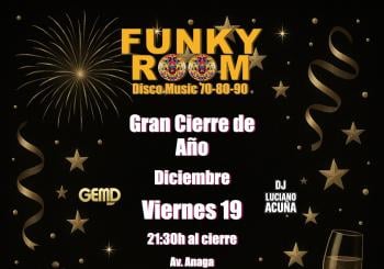 Funky Room Gran Cierre de año en Tenerife en Santa Cruz de Tenerife