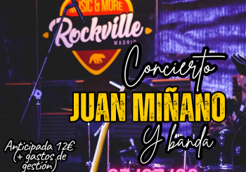 Juan Miñano & banda en concierto en Madrid